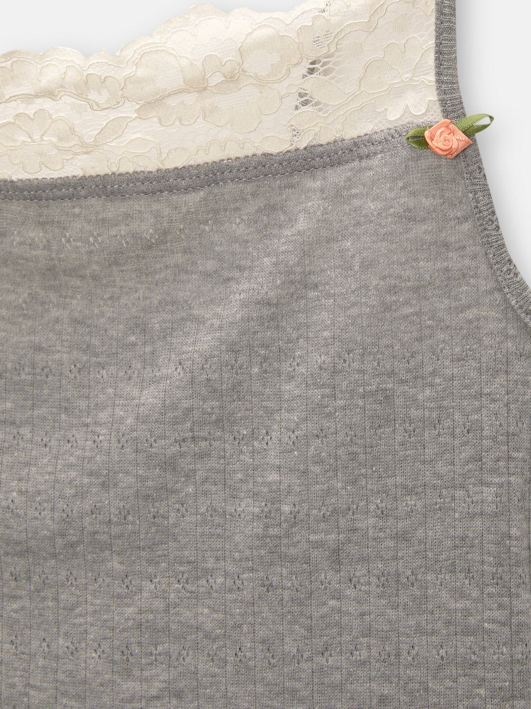 Moudda PULL & BEAR - Body Top Dentelle Droit Gris - Tunisie 1
