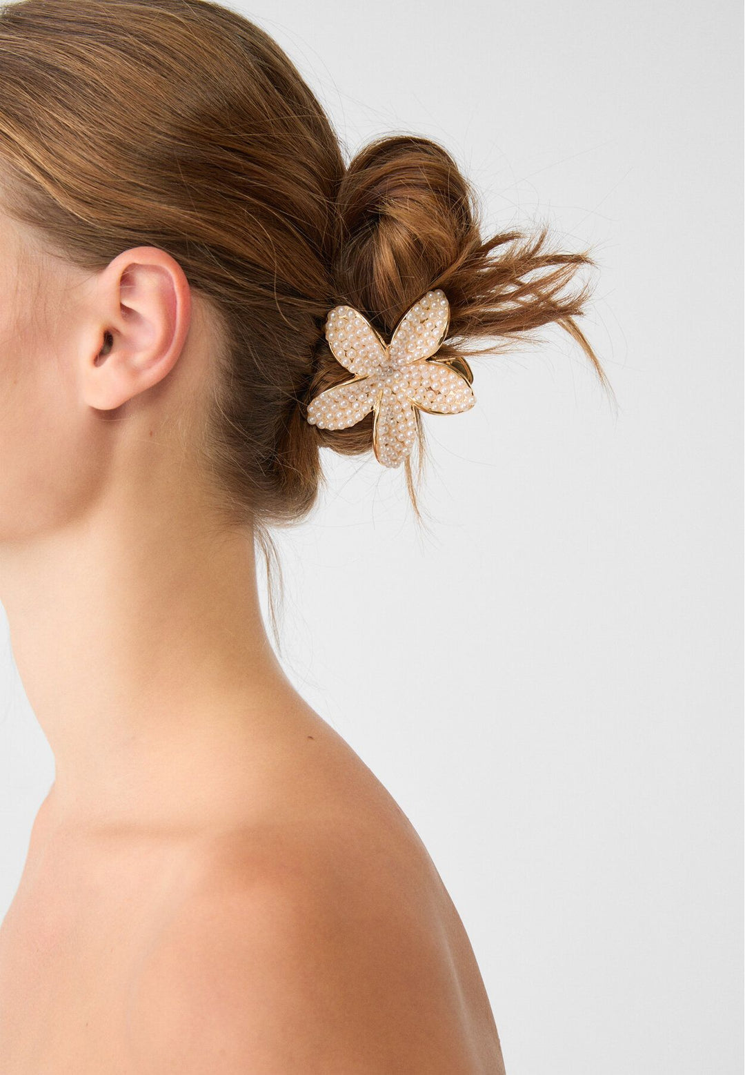 Moudda STRADIVARIUS - Pince à Cheveux Fleur et Perle - Tunisie 3