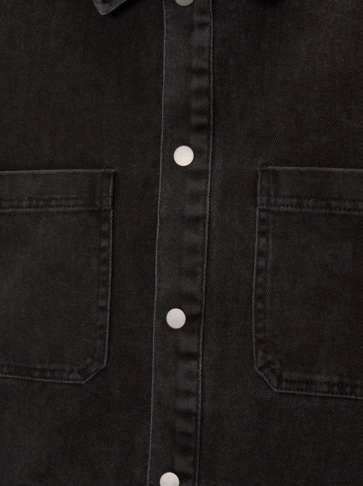 Moudda PULL & BEAR - Surchemise Basique Twill Lavage Acide - Tunisie 3