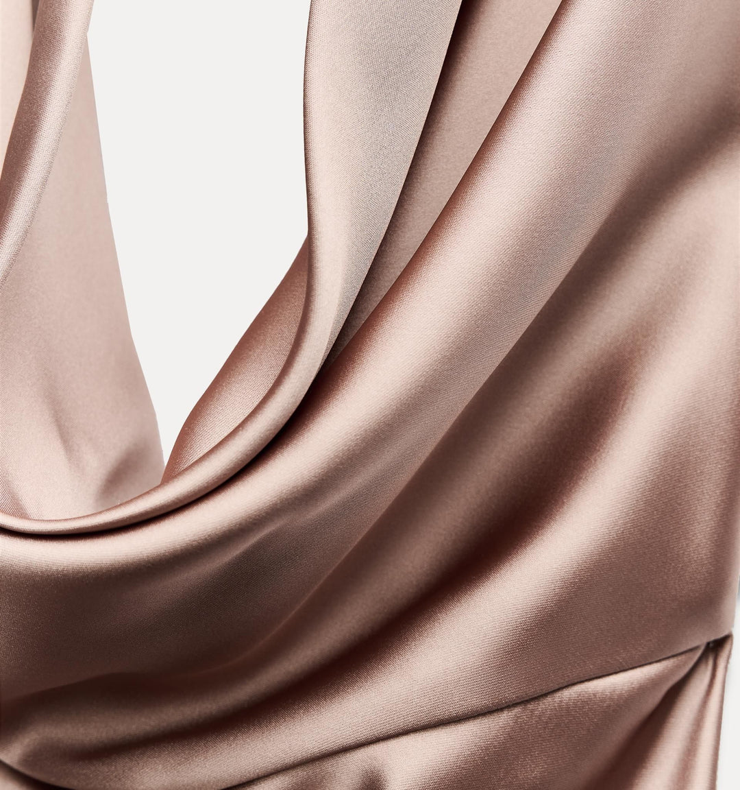 Moudda ZARA - Robe mi-longue satin bustier, drapée, dos dénudé - Tunisie 4