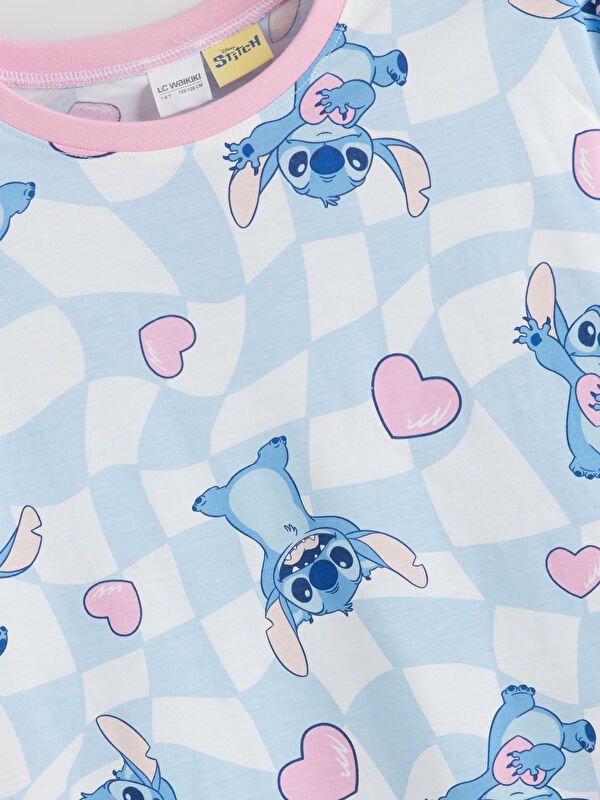 Moudda LC Waikiki - Pyjama en jersey manches longues moyen Fille Imprimé blanc - Tunisie 3