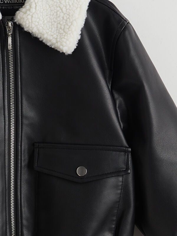 Moudda LC Waikiki - Manteau PU léger Fille Noir - Tunisie 3