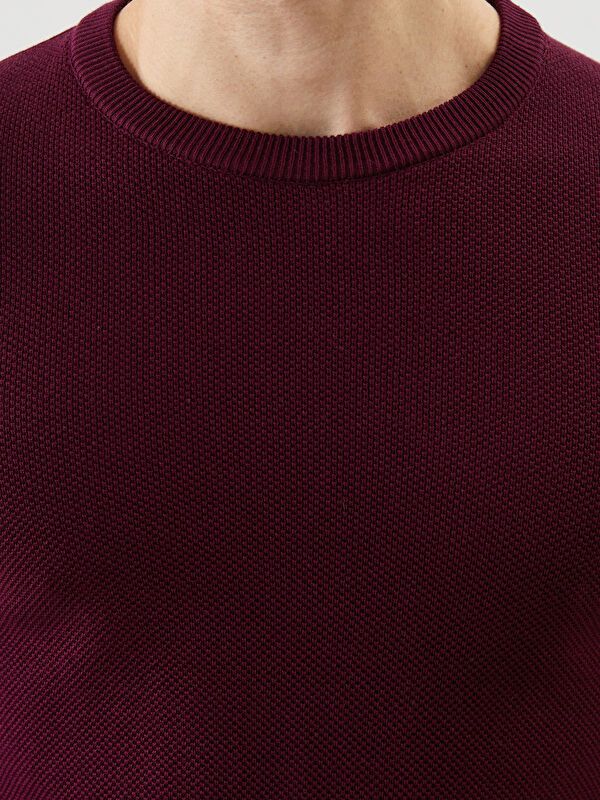 Moudda LC Waikiki - Pull en tricot Homme Bordeaux - Tunisie 3