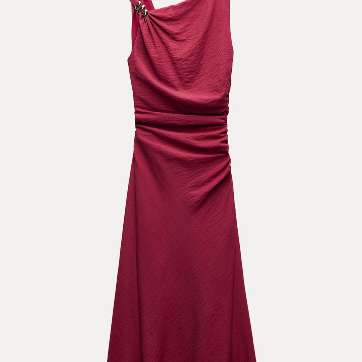 Moudda ZARA - Robe mi-longue manches courtes appliqué épaule - Tunisie 2