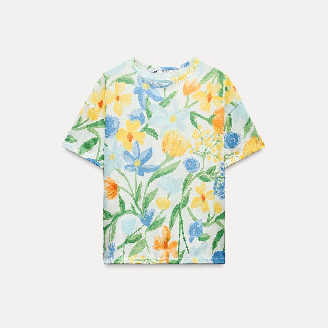 Moudda ZARA - T-shirt Imprimé All-over - Tunisie 1