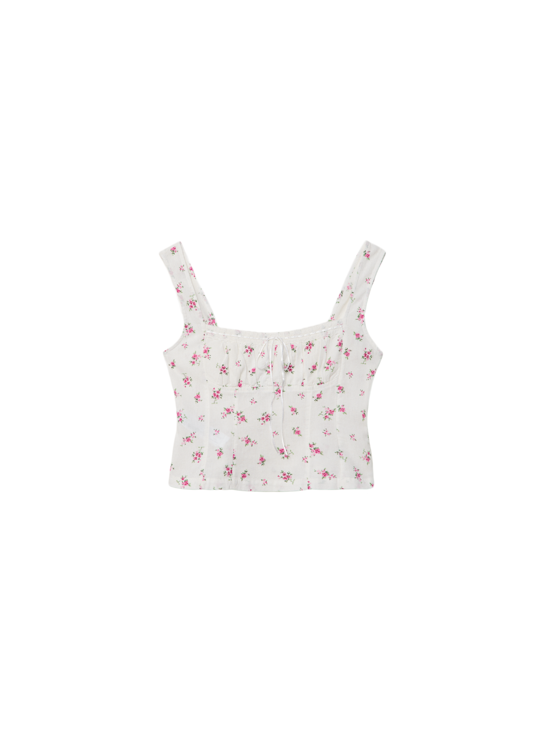 Moudda STRADIVARIUS - Top Rustique à Bretelles avec Dentelle Imprimé - Tunisie 1