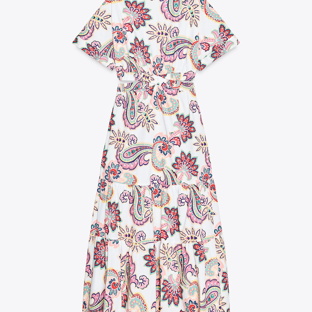 Moudda ZARA - Robe Maxi Popeline - Découpes & Élastiques - Tunisie 2