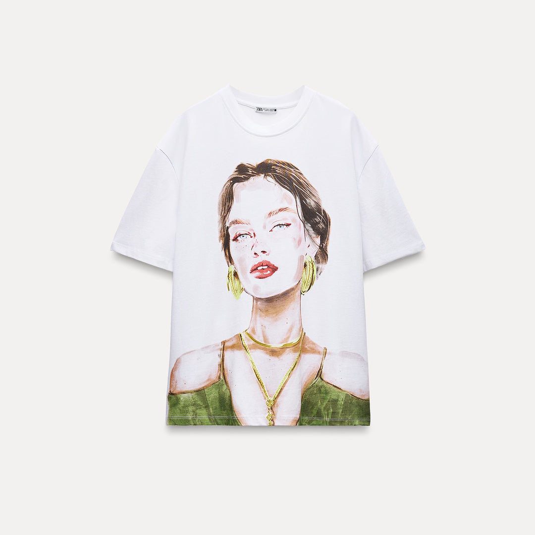 Moudda ZARA - T-shirt Imprimé Fille Aquarelle - Tunisie 1