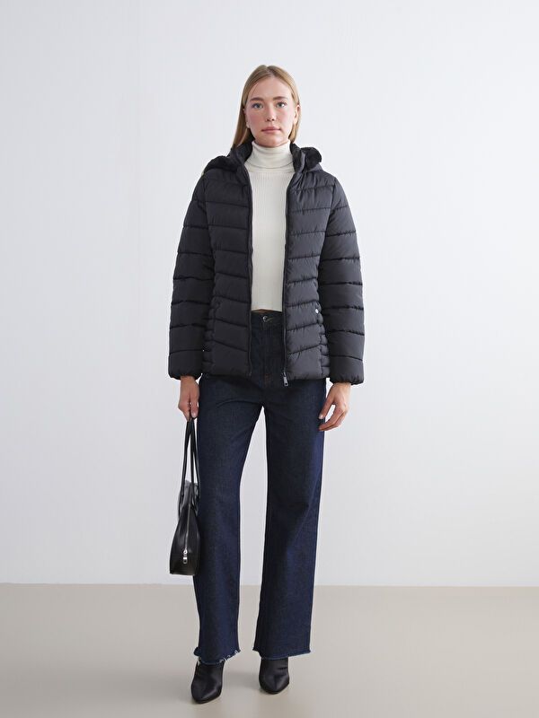 Moudda LC Waikiki - Manteau matelassé en nylon Femme Noir - Tunisie 2