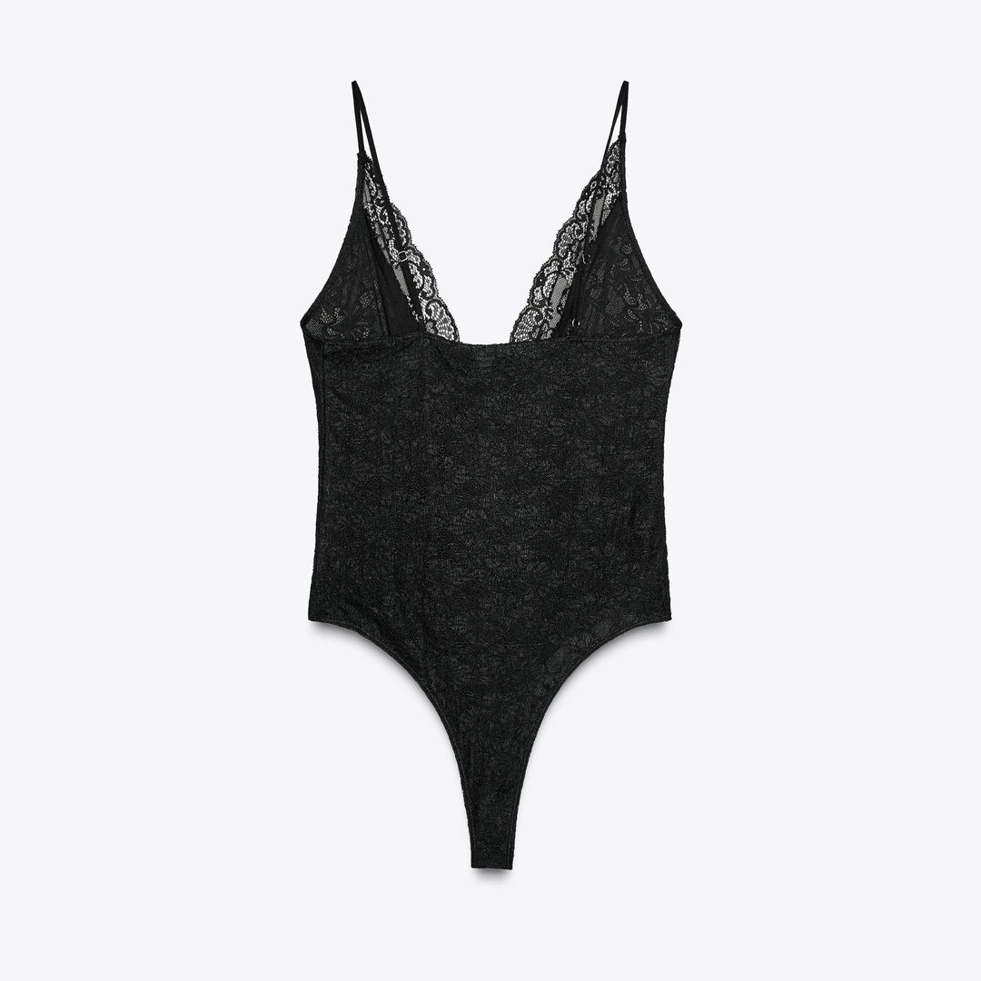 Moudda ZARA - Body Dentelle - Bretelles & Nœud - Tunisie 2