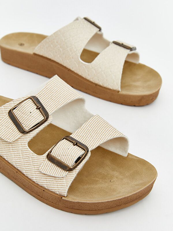 Moudda LC Waikiki - Pantoufles pour Femme couleur Vanille - Tunisie 3