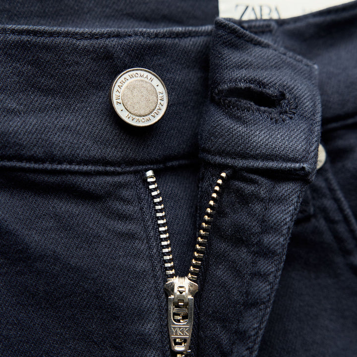 Moudda ZARA - Jean bootcut court bleu marine - Tunisie 5