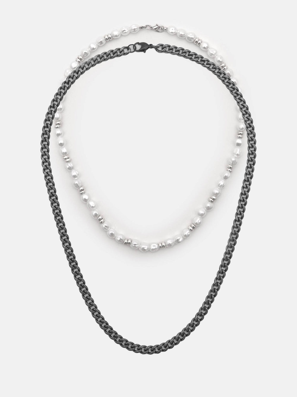 Moudda PULL & BEAR - Bijoux - Pack 2 Colliers Perle + Chaîne - Tunisie 2