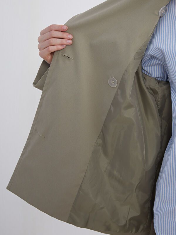 Moudda LC Waikiki - Trench Femme Kaki clair - Tunisie 4