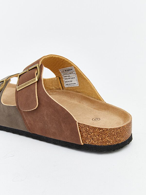 Moudda LC Waikiki - Pantoufles pour Homme couleur Vison - Tunisie 5
