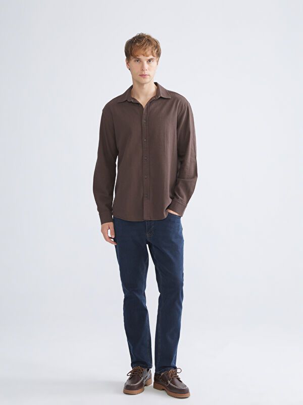 Moudda LC Waikiki - Chemise tissée à manches longues pour Hommes - Tunisie 2