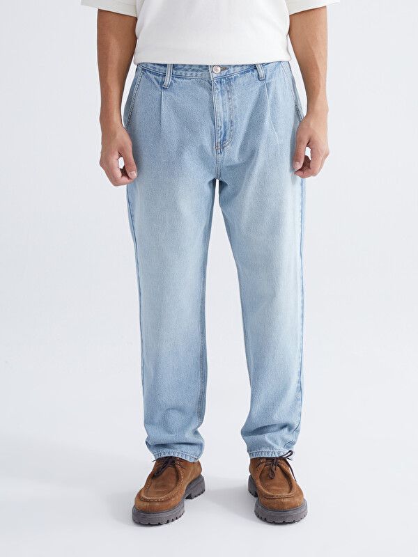 Moudda LC Waikiki - Jean basique en denim pour Homme couleur Bleu indigo clair rodé - Tunisie 2