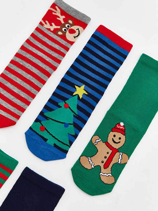 Moudda LC Waikiki - Chaussettes cheville couleur Mélange teint fil pour garçons - Tunisie 3