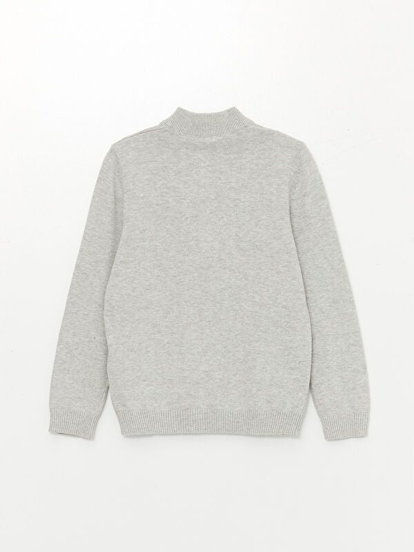 Moudda LC Waikiki - Cardigan tricot basique Garçon Mélange de gris - Tunisie 2