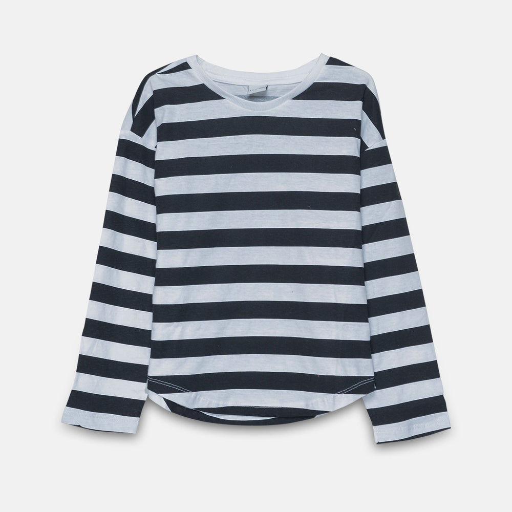 Moudda LC Waikiki - Body jersey basique manches longues Fille Rayures noires - Tunisie 2