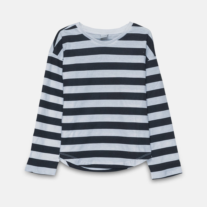 Moudda LC Waikiki - Body jersey basique manches longues Fille Rayures noires - Tunisie 2