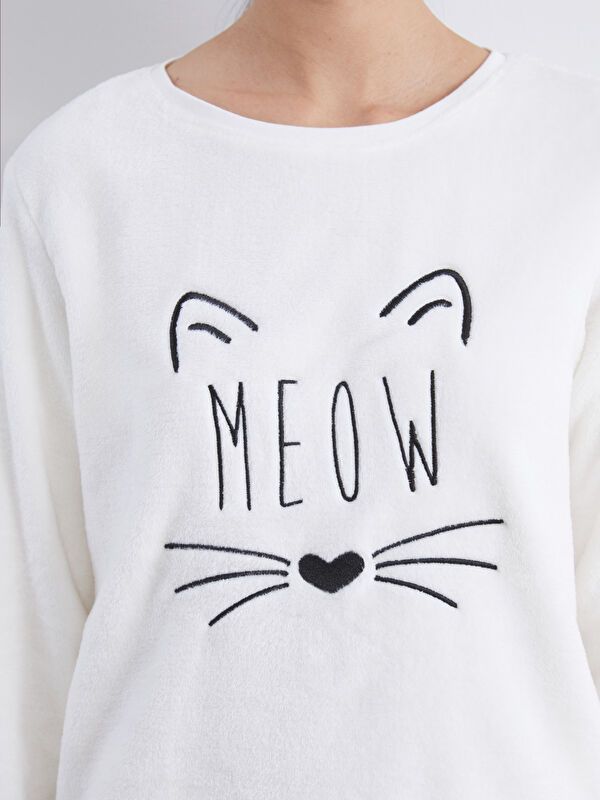 Moudda LC Waikiki - Pyjama en jersey à manches longues épais pour Femmes - Tunisie 3