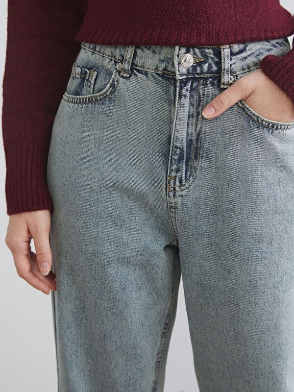 Moudda LC Waikiki - Pantalon en jean couleur Bleu clair pour femmes - Tunisie 3