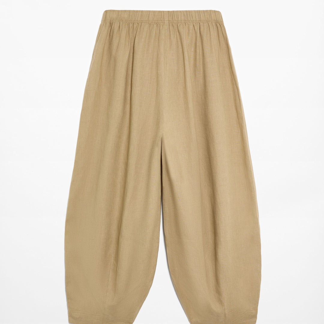 Moudda Oysho - Pantalon 100% Lin Ballon Taille Moyenne - Tunisie 4