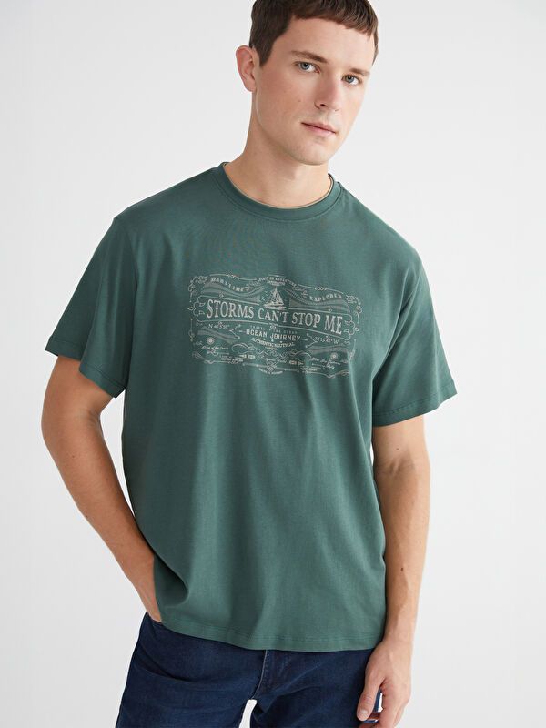 Moudda LC Waikiki - T-shirt imprimé manches courtes en jersey pour Homme - Tunisie 1