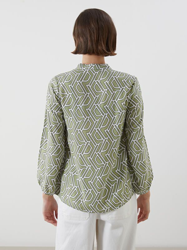 Moudda LC Waikiki - Chemise tissée imprimée cv à manches longues pour Femmes - Tunisie 4