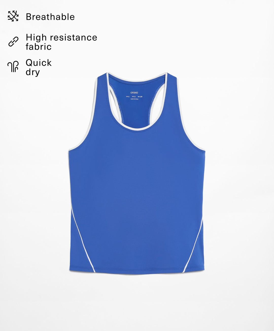 Moudda Oysho - T-Shirt Technique Padel avec Passepoil - Tunisie 3