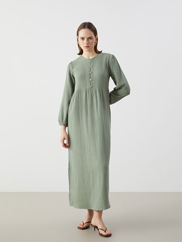 Moudda LC Waikiki - Robe tissée à manches longues pour Femmes - Tunisie 1