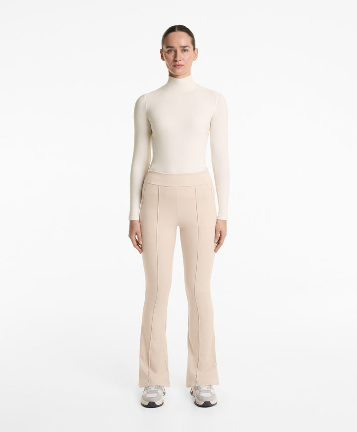 Moudda Oysho - Pantalon Long Flare Chaud - Taille Haute, Cheville, Zip & Couture - Tunisie 2