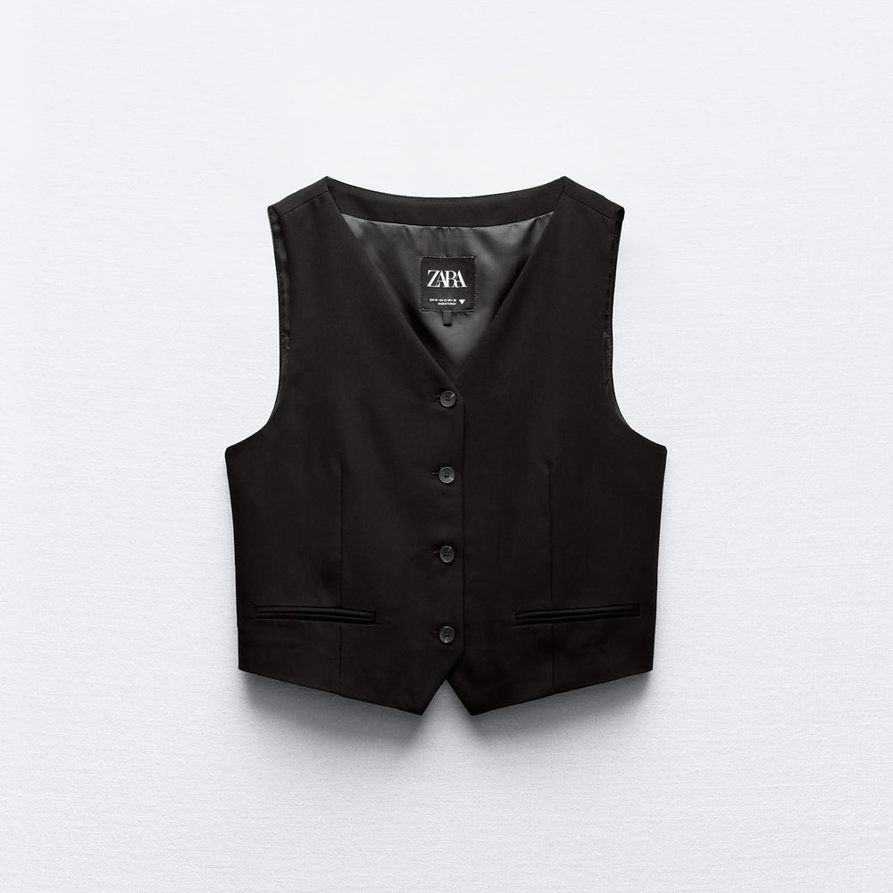 Moudda ZARA - Gilet masculin encolure en V ouvertures dos - Tunisie 2