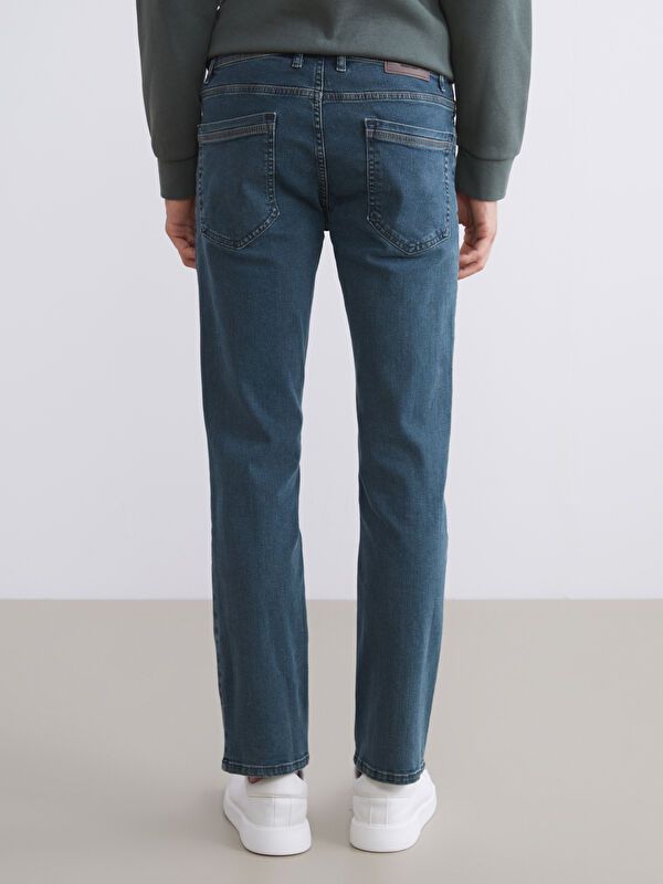 Moudda LC Waikiki - Pantalon tissé denim basique Homme Rodéo vert - Tunisie 4