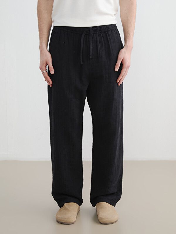 Moudda LC Waikiki - Pantalon mi-saison en tissu pour Homme couleur Noir - Tunisie 2