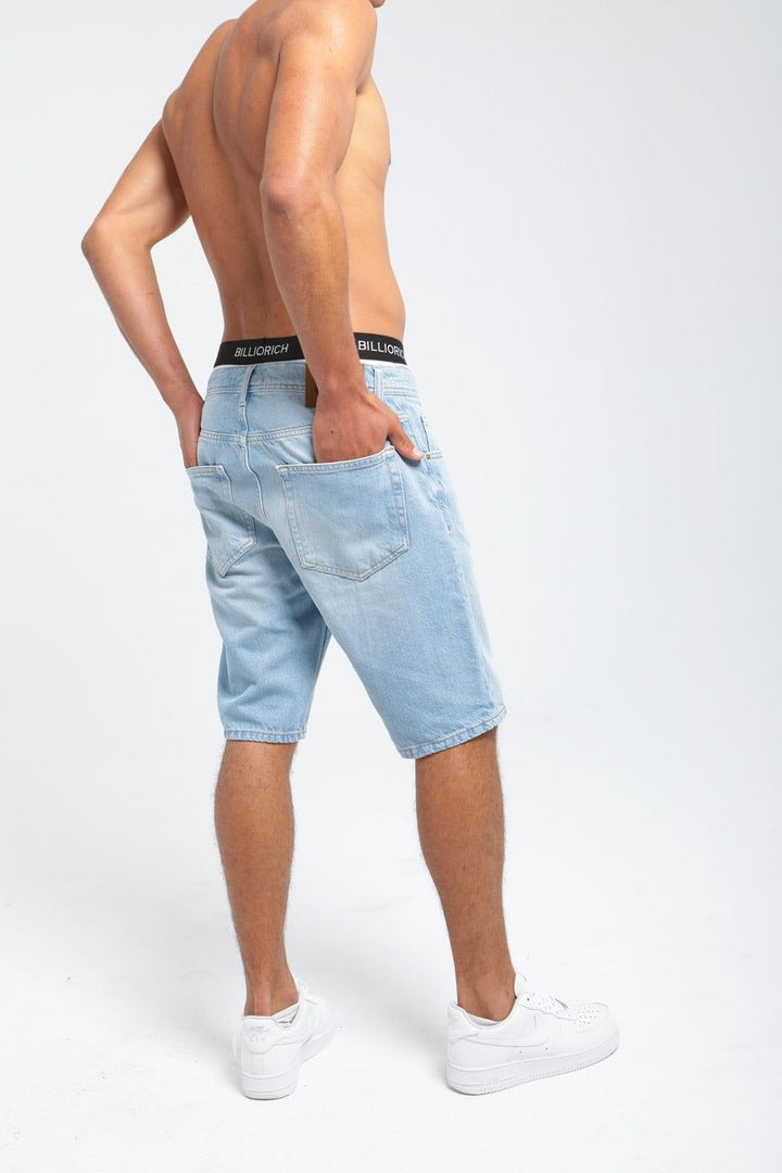 Moudda Billiorich - Short en Jean Homme - Coupe Droite - 4