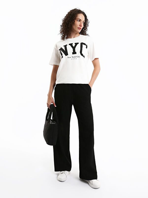 Moudda LC Waikiki - Pantalon tissé moyen Femme Noir - Tunisie 1