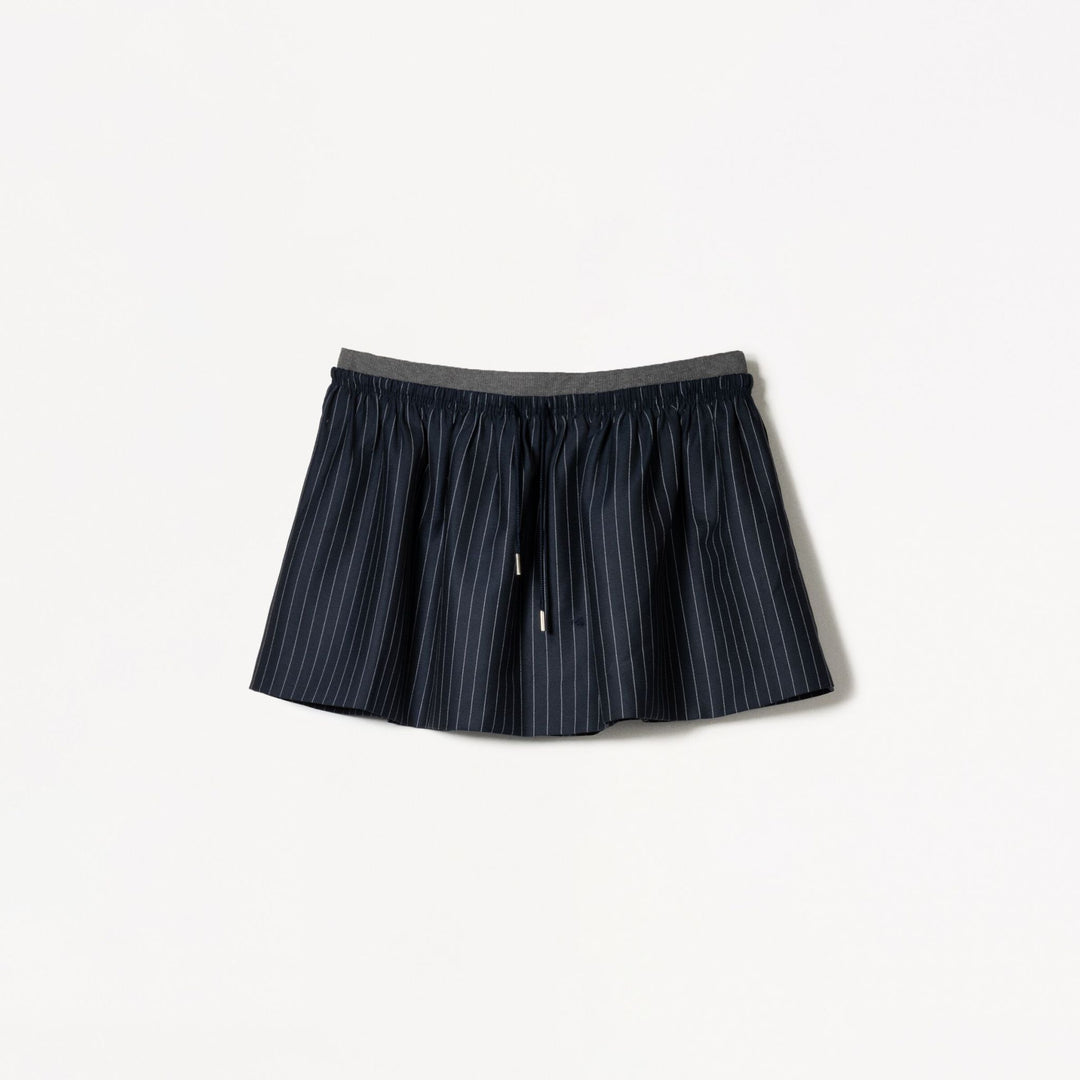 Moudda BERSHKA - Jupe Mini Polyviscose - Ceinture Contrastée - Tunisie 1