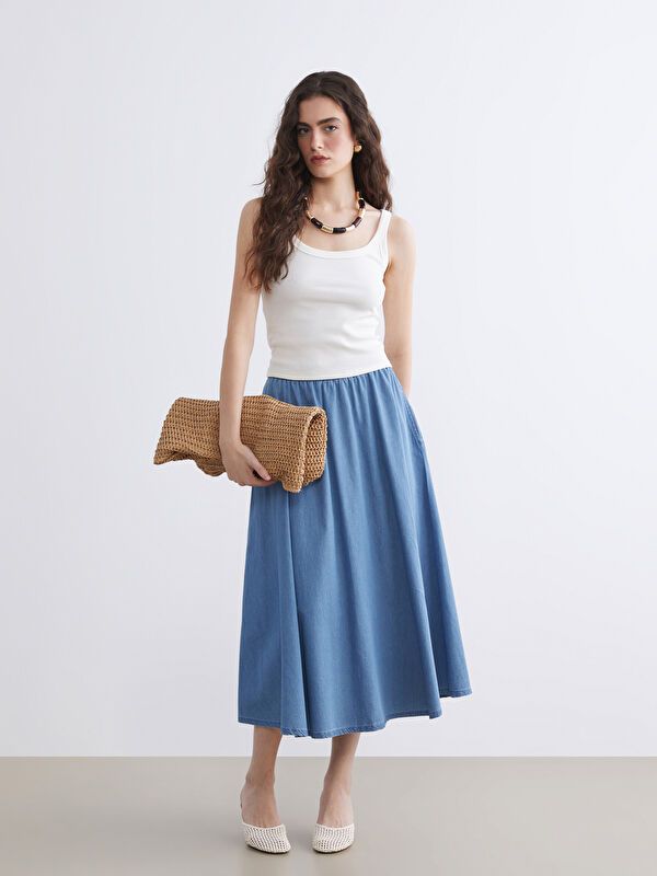 Moudda LC Waikiki - Jupe longue en denim tissé - Tunisie 1