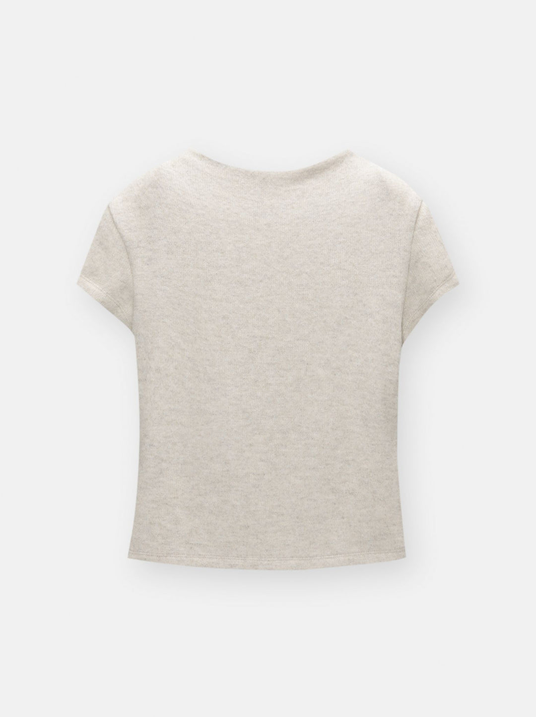 Moudda PULL & BEAR - Body Manches Courtes Col Cheminée Soft Touch Sable - Tunisie 3