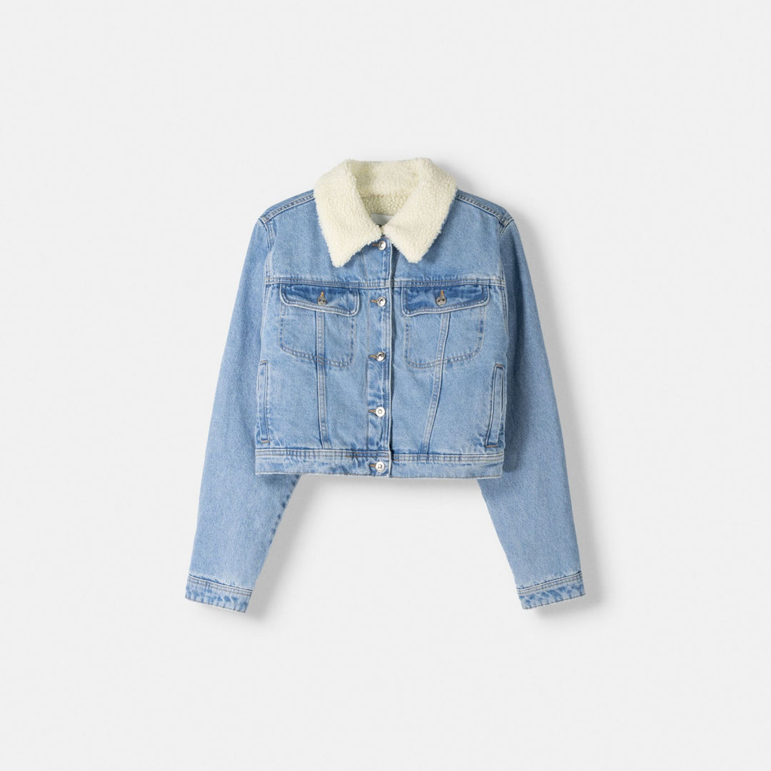 Moudda BERSHKA - Veste jean sherpa - Tunisie 1