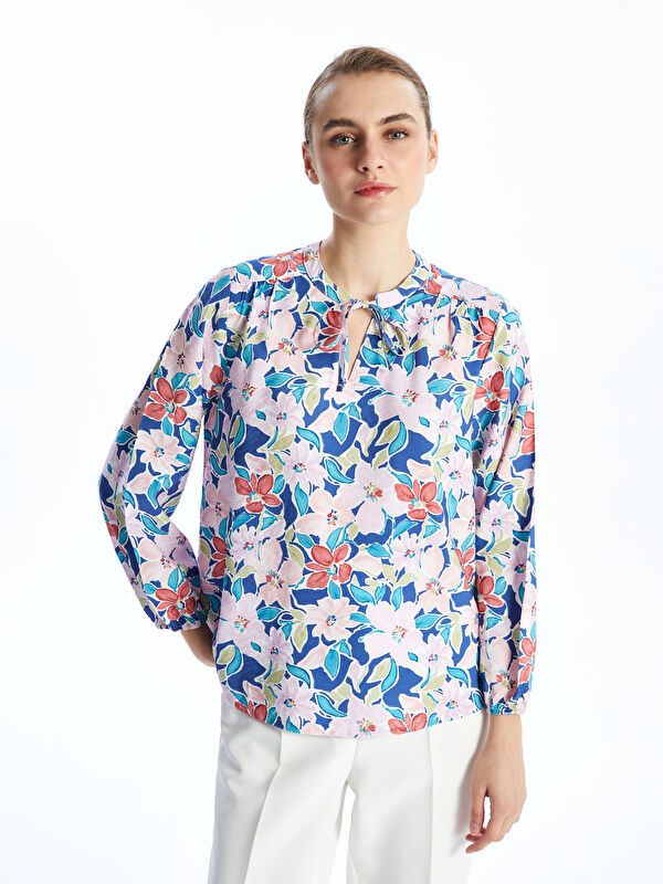 Moudda LC Waikiki - Chemisier (blouse) imprimé manches longues en tissu pour Femme - Tunisie 1