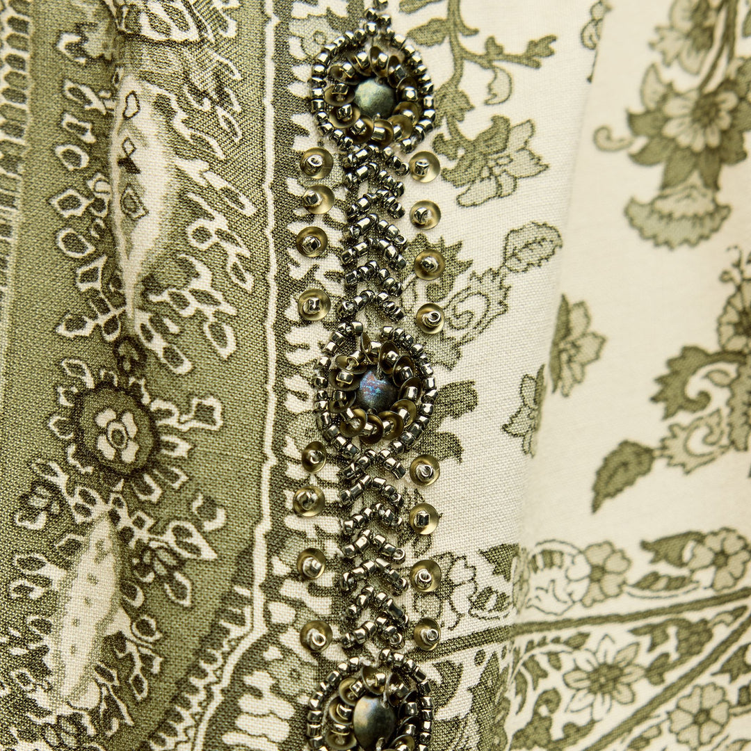 Moudda ZARA - Top col licou foulard imprimé paisley coordonné - Tunisie 3