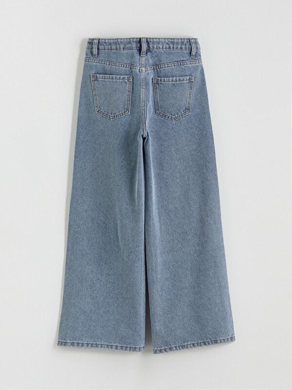 Moudda LC Waikiki - Pantalon en jean pour Fille couleur Bleu clair délavé à l'acide - Tunisie 3