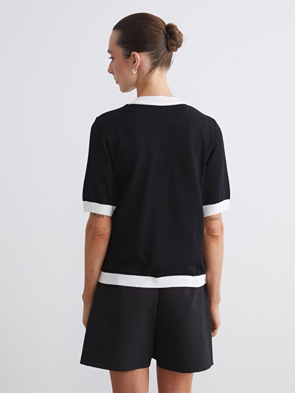 Moudda LC Waikiki - Cardigan fin en tricot Femme Noir - Tunisie 4