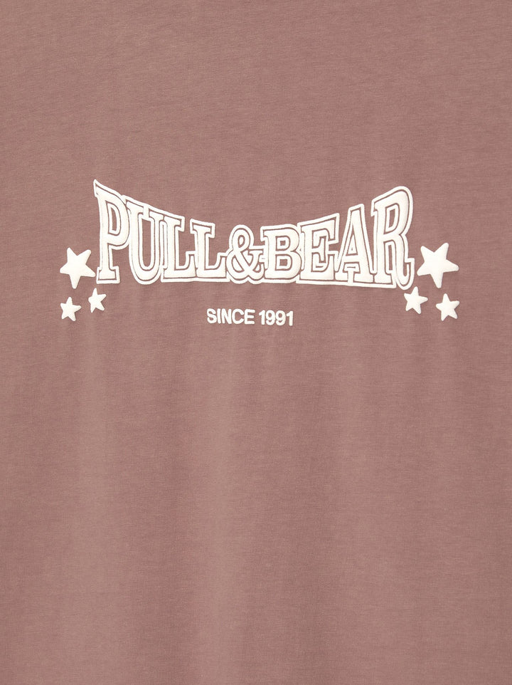 Moudda PULL & BEAR - T-Shirt Demi-Manches Logo Pull&Bear Stars Lavé - Tunisie 3