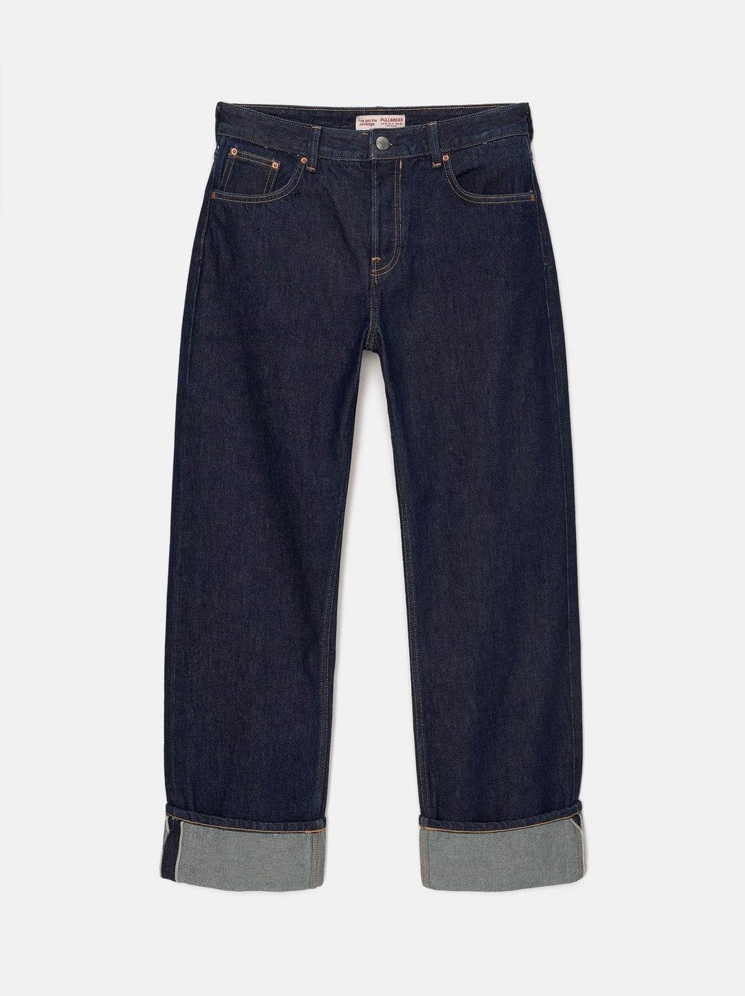 Moudda PULL & BEAR - Pantalon Droit Taille Moyenne Relaxed Selvedge - Tunisie 2