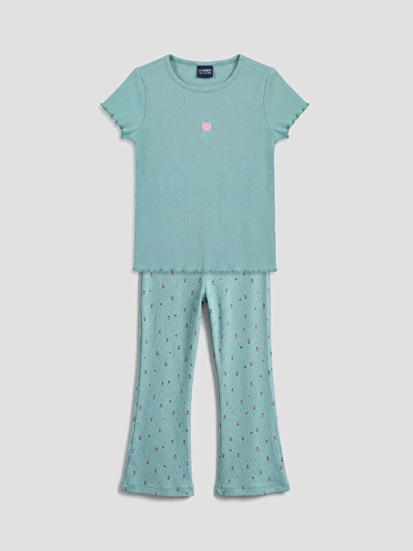 Moudda LC Waikiki - Ensemble en jersey Filles pour Fille couleur Vert pastel - Tunisie 1