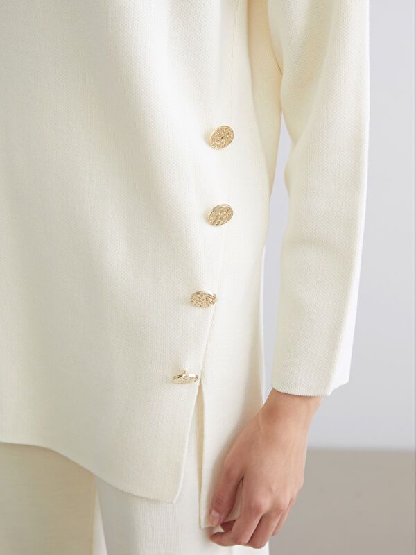 Moudda LC Waikiki - Pull tricot épais Femme Ecru - Tunisie 3